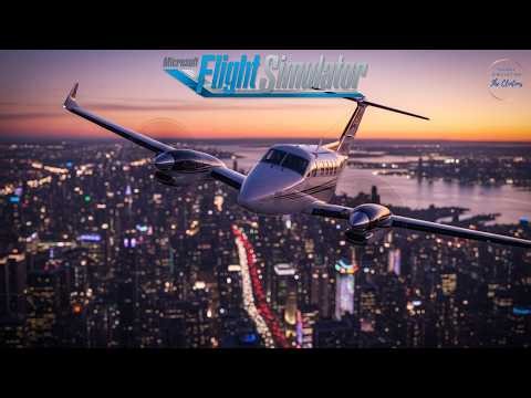 MSFS Beechcraft 350: Navigating Busy Sunday New York Airspace from Danbury to Farmingdale