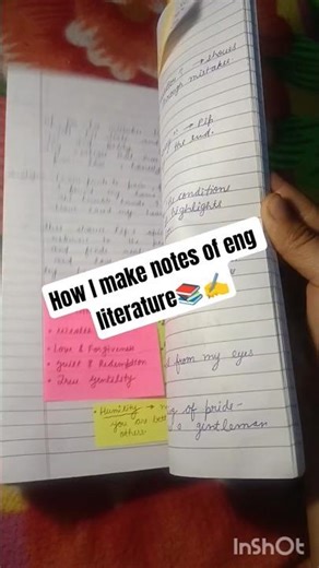 How I make my English literature notes ! #literature #ugcnet #maenglish #pgt