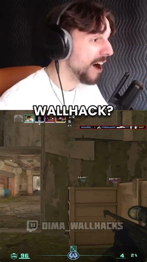 wallhack? #funny #cs2