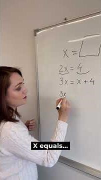 How to Solve a linear equation #math