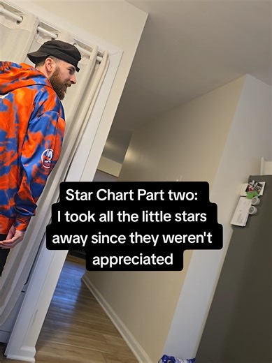 Part two: He said it bothered him losing big stars so I took all the little ones away since they werent appreciated 😂 #couplecomedy #comedy #funny #prank #parents
