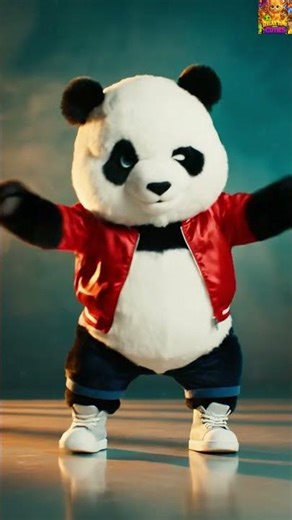 Panda Boy’s Funky Dance 🐼🎶 Try Not to Smile!