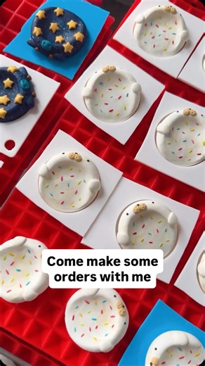 Emma ✿ polymer clay art | What do you think of the funfetti seal worry stones??🧁🦭 I cannot wait to mail all of these orders out soon! Thank you sooo much 🥹... | Instagram