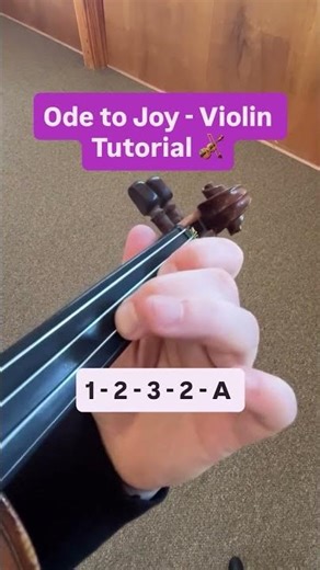 Ode To Joy - Beginner Violin Tutorial. Which tutorial would you like to see next? #beginnerviolin