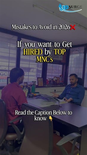 Mistakes to Avoid in 2026 if You Want to Get Hired by Top MNCs⚠️
