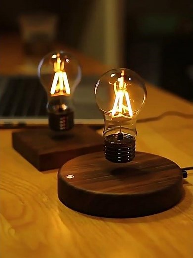 This Bulb Floats, Spins & Glows With No Wires 💡 Magnetic Levitating Edison Lamp Review