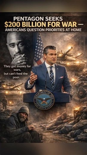 PENTAGON SEEKS $200 BILLION FOR WAR — AMERICANS QUESTION PRIORITIES AT HOME