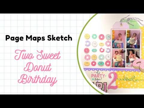 March Page Sketch - Birthday Layout