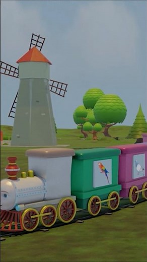 🚂 Chu Chu Train Bird Song! | Learn Bird Names for Kids 🐦Fun Kids 3d Animation Shorts |YouTube shorts