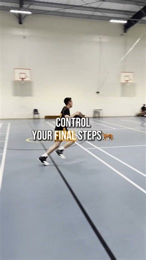 Fast break? Control your final steps. 🏀