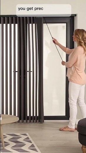Watch: Vertical Blinds, operating with Mono Command #home #creativeblinds #interiordesign