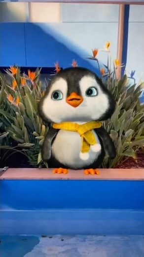 So cute penguin /it's puff puff