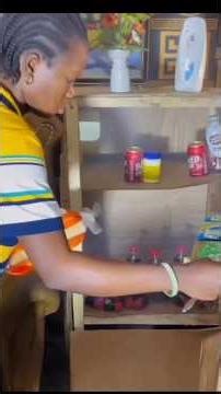 local refrigerator made with plants cardboard,