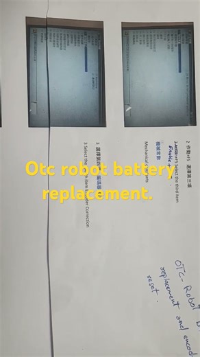 Otc robot encoder reset