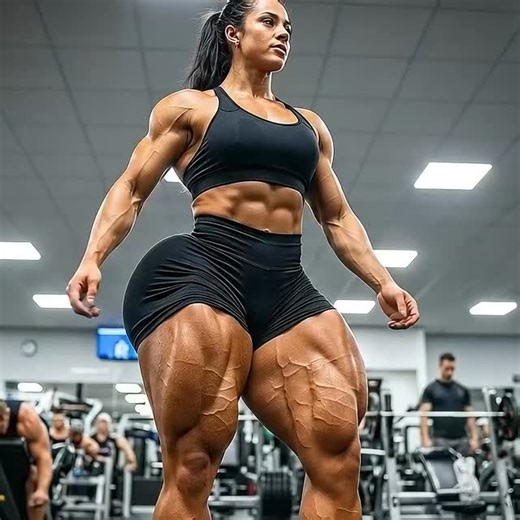 Fbb Growth on Instagram: "Her quads are bigger than your dreams. 🍑💪 Every day is leg day when you live inside a fantasy like this. How long could you last under those thighs? 😏 👉 More at FBBGrowth.com #FemaleBodybuilding #MuscularWomen #MuscleGrowth #LegDay #FBBGrowth"