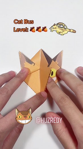 Origami Tutorial: Cat Bus Craft for Kids