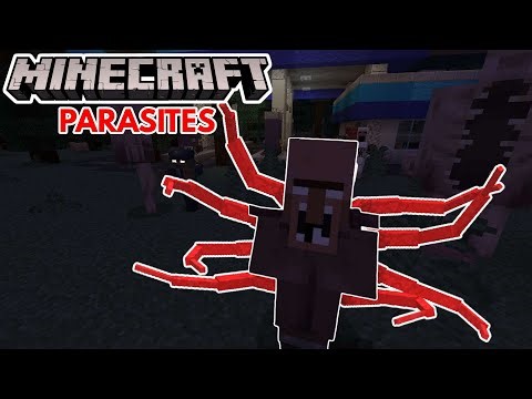 Exploring Buildings INFESTED With Parasites in Minecraft!!