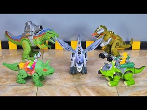 Main Robot Dinosaurus Bisa Menembak, Robot T-rex, Tyranosaurus Rex Robot, Robot Triceratops