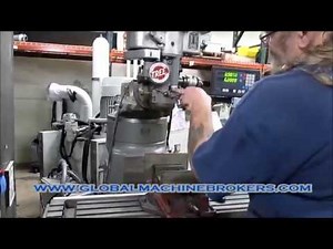 Tree 2UVR-C 48" Milling Machine W/6" Indexer,Vise & Newall 2-Axis DRO 3Ph