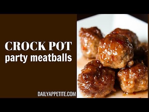 Crock Pot Meatballs with Grape Jelly and Sweet Chili Sauce