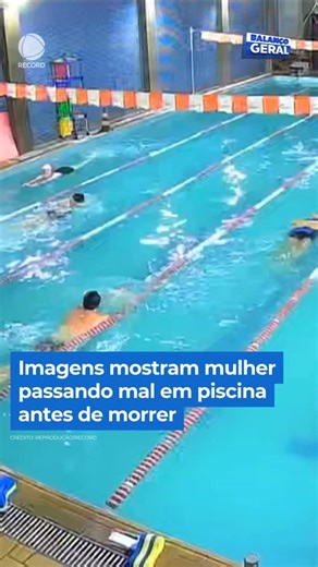 Balanço Geral on Instagram: "MORTE APÓS ENTRAR EM PISCINA | O caso da piscina inadequada para aulas de natação em uma academia segue com atualizações e novas informações. Imagens de câmeras de segurança mostram o momento em que as pessoas começam a passar mal após a inserção de produtos químicos pelo funcionário do local. A mulher foi socorrida, mas acabou morrendo. A família questiona a falta de informações sobre quais substâncias foram utilizadas na piscina. Quatro pessoas seguem internadas, 
