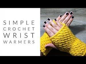 Simple Fall Crochet Wrist Warmers | Beginner friendly!