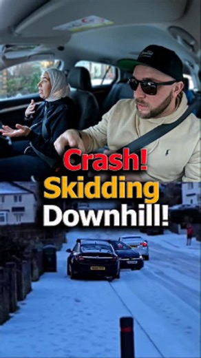 ED'S Drive Driver Training on Instagram: "UK Snowy Icy Hill Crahs🚗❄️ How Can You Avoid It? #crash #snow #ice"