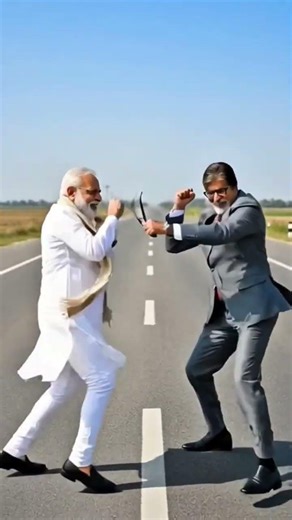 modi ji or Amita bacchan fight #adorable