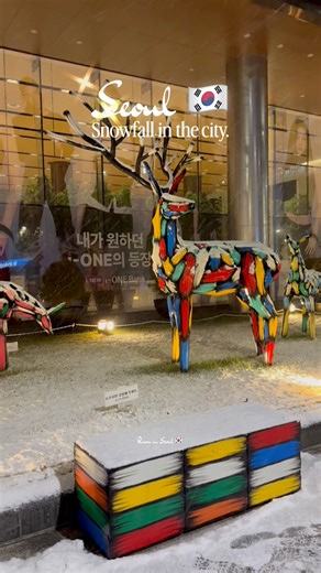 Snowfall in the city of Seoul #snow #winter #fblifestyle #highlights #southkorea | Ruru in Seoul
