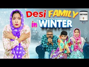 Desi Family in Winters | #Fun #Sketch #comedy | ShrutiArjunAnand
