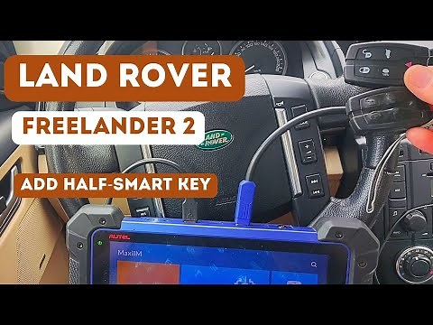 Land Rover Freelander 2 key programming by Autel IM608. Land Rover Freelander key learning, add key.