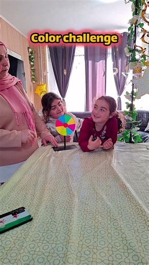 🔥🔥Color Wheel challenge🙄 Colors 🆚️our familie #challenge #youtubeshorts #funny