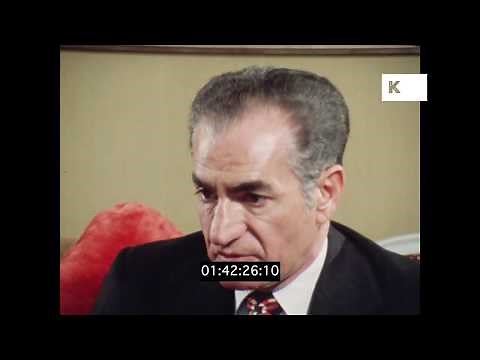 1970s Shah of Iran Interview, Posters, at Theatre in HD
