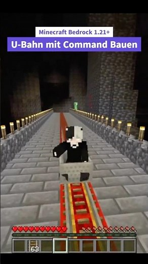 Minecraft Bedrock | 1.21+ | U-Bahn | Commands | Zug | Schnell-gebaut | structure | StarryComb