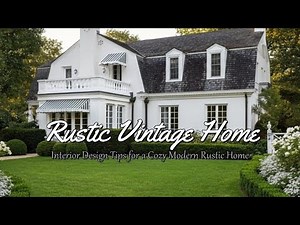 Rustic Vintage Style:🏡Interior Design Tips for a Cozy Modern Rustic Home