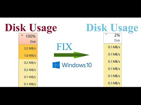 How to solve the problem of 100% Disk Usage in task manager in Windows 10