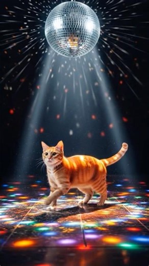Disco Dance Battle Cat 😂 #cutecat #pets #rarevideos #differentunique #viral #funny #cat