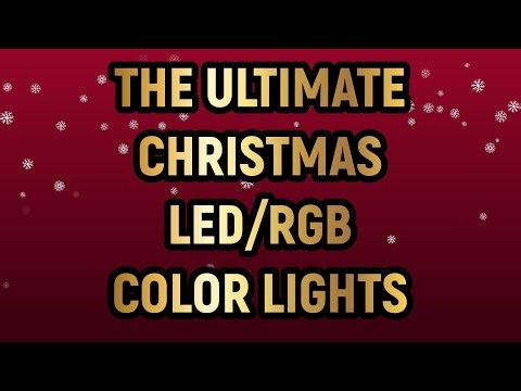 1 HOUR of LED/RGB CHISTMAS COLORFUL LIGHTS No sound , No Ads