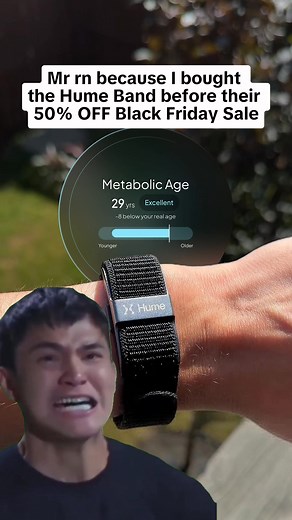 Black Sale is here! Get up to 50% Off with code BF50. Meet the AI-powered wearable over 1.2 million users rely on 👀 Hume Band continuously scans your biomarkers, catches health issues early, and guides you to smarter choices for a longer life. 🎯 Increase energy, endurance, and resilience 🏆 Detect health issues before symptoms show 📱 AI-driven personalized health routines 🩺 Comfortable, wearable 24/7 Don’t miss out on our lowest price of the year - this offer ends soon! | Hume Health