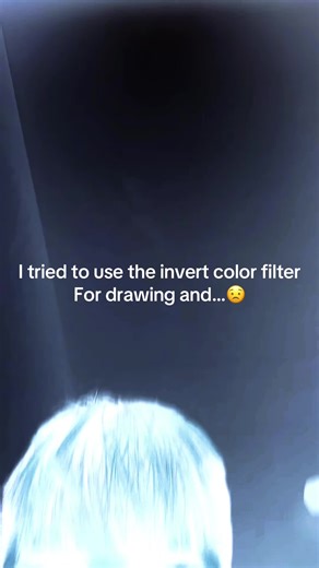 Scary Drawing Experiment with Invert Color Filter