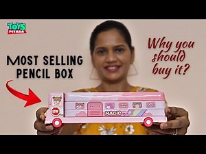 Magic Bus Pencil Box / Geometry Box for Girls / Boys | Stationary at Toys Pitara