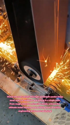 Metal Magic! 🎞️✨ Satisfying Belt Sander Restoration #tools #technology #metal #satisfying #how #diy