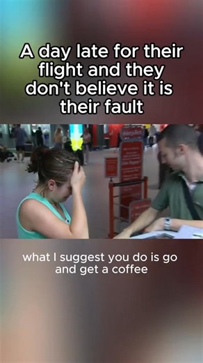 A day late for their flight and they dont believe it is their fault airportsecurity border airline airport bordersecurity airlinetvshow britishhumour Airport | Border Security