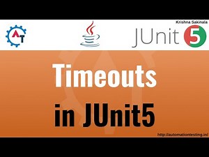 12. JUnit 5 Basics - Timeouts in JUnit 5 | What is Timeout in JUnit5 | Timeout Annotation