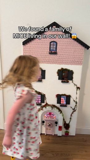 The best kind of mice to find in your wall. 🥰 #FamilyFriendly #mouse #diy #dollhouse #parenthood | Melissa Miller Photography