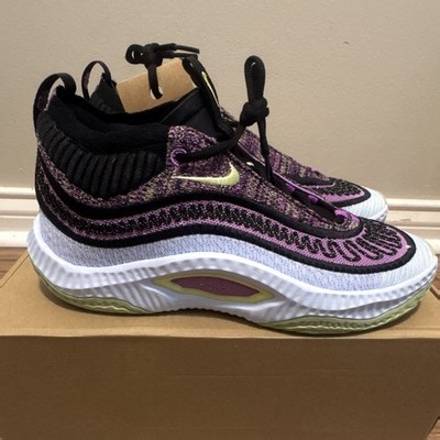 Nike Cosmic Unity Geometric Lightweight Purple Black Mid Top Basketball Sneakers | eBay