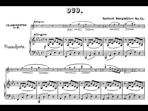 Norbert Burgmüller - Duo for Piano and Clarinet, Op.15
