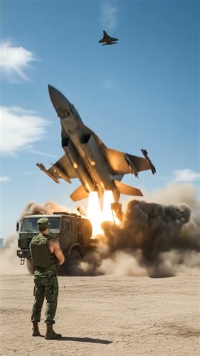 The Future of Air Power... LAUNCHED FROM A TRUCK?! 🤯 #military #viral #cgi #trending #shorts