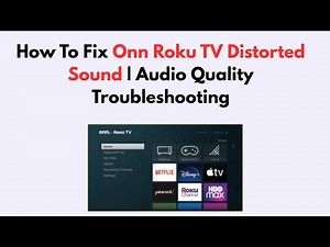 How To Fix Onn Roku TV Distorted Sound | Audio Quality Troubleshooting