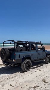 1.7K views · 151 reactions | The Land Rover Defender 110 Soft Top aka the ultimate beach cruiser ☀️What would you rate this build, 1-10? https://ecdautodesign.com/model/custom-defender-110/ | ECD Auto Design | Facebook